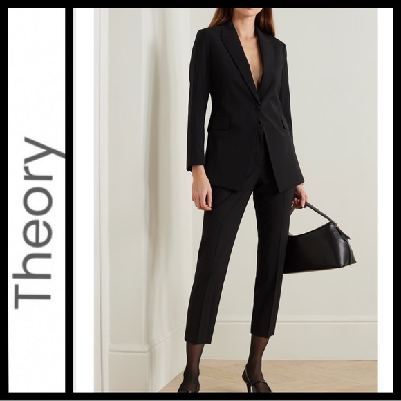 NWT Theory Trecca 2 Good Wool Pant - Picture 2 of 12